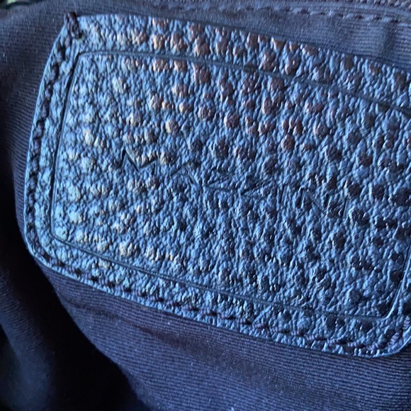 Mazzini Black Embroidered Leather Backpack - Picture 4 of 6